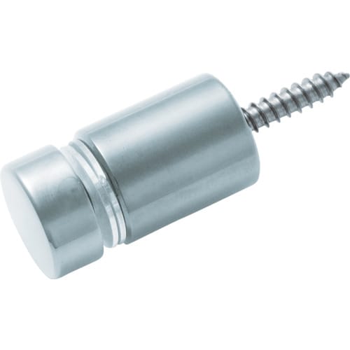 サインナット平丸Φ16―15 黒クロームメッキ