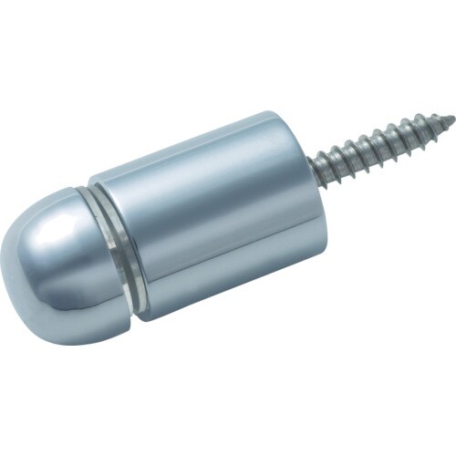 サインナット半丸Φ16―10 クロームメッキ