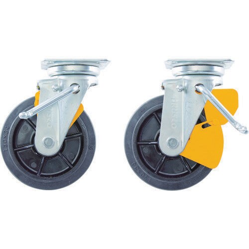 かご車用 左ブレーキサインプレート ゴム自在車