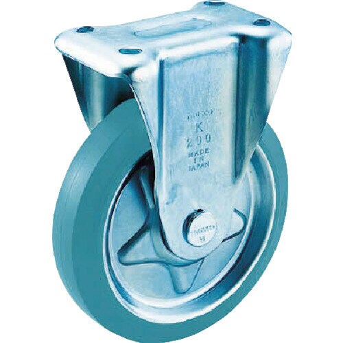 プレス製グレーゴムキャスタ 固定 Φ150