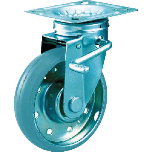 ハイテンプレス製ゴムキャスタ HTTJB100G