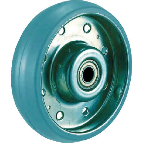 ハイテンプレス製グレーゴム車輪のみ φ130