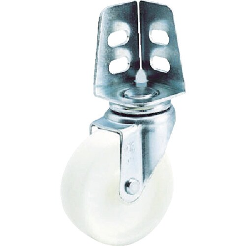 アングル式ナイロンキャスタ 自在S付き Φ65