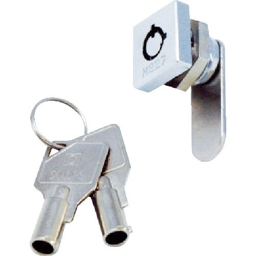 シリンダー錠 ミニスクウェアロック 2箇所抜け