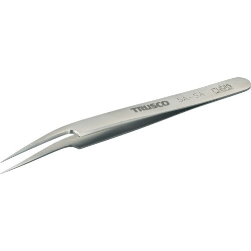 耐酸耐磁ピンセット 115mm 斜めポイント先細型