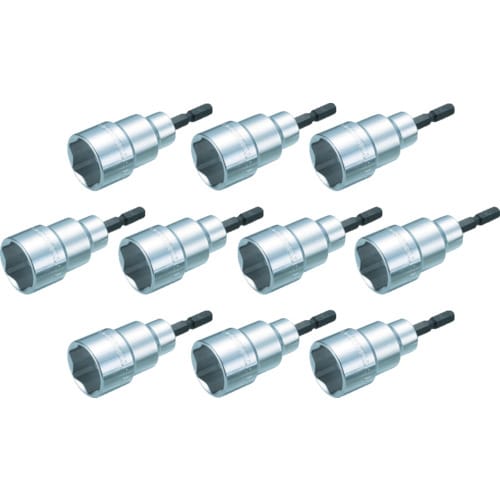 電動ドライバーソケット ショート 19mm 10個