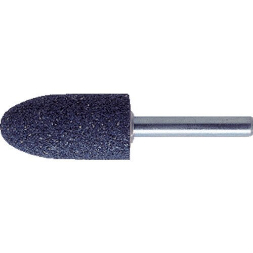 軸付砥石A 砲弾型 Φ19X幅45X軸6 #36