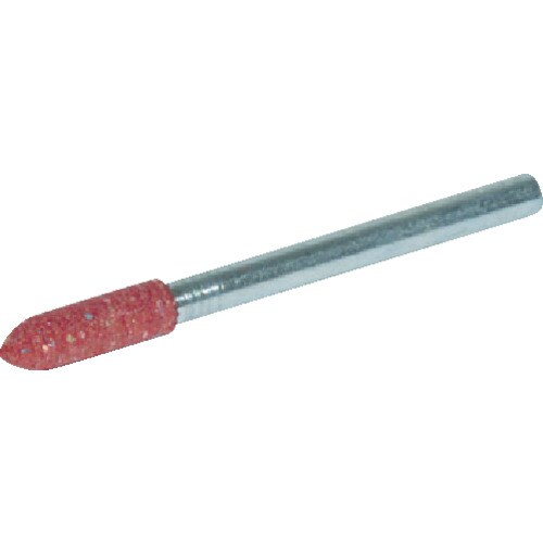 ゴム軸付砥石 砲弾型 Φ8X幅20X軸3 80#