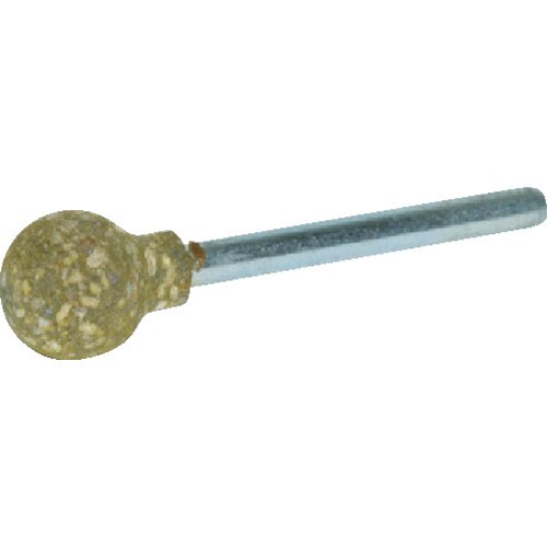 ゴム軸付砥石 球型 Φ8X軸3 220# 10本入