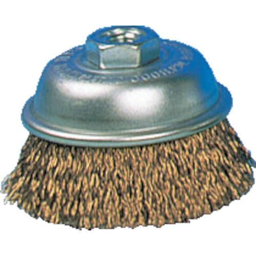 電動工具用カップブラシ Φ75 真鍮メッキ