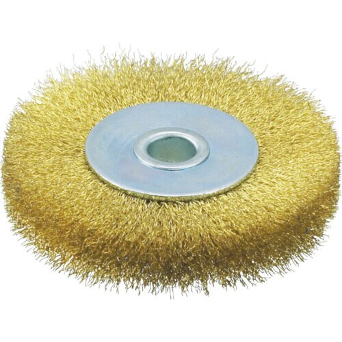 ホイルブラシ 75X10mm穴 真鍮線