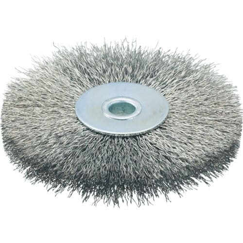 ホイルブラシ 100X10mm穴 ステンレス線