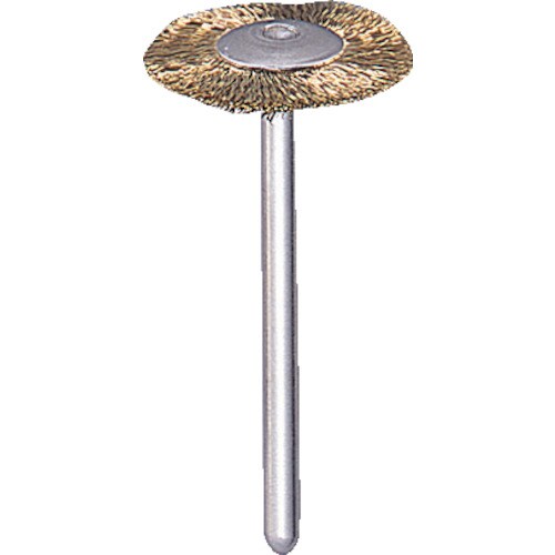 平型ブラシ 真鍮 線0.1X外径Φ20X軸Φ3