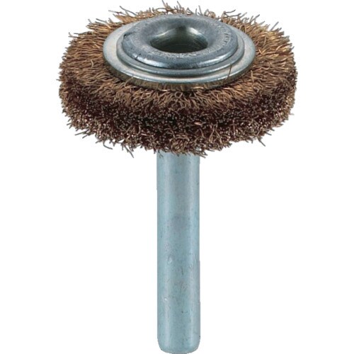 軸付ホイールブラシ φ32X軸6 真鍮