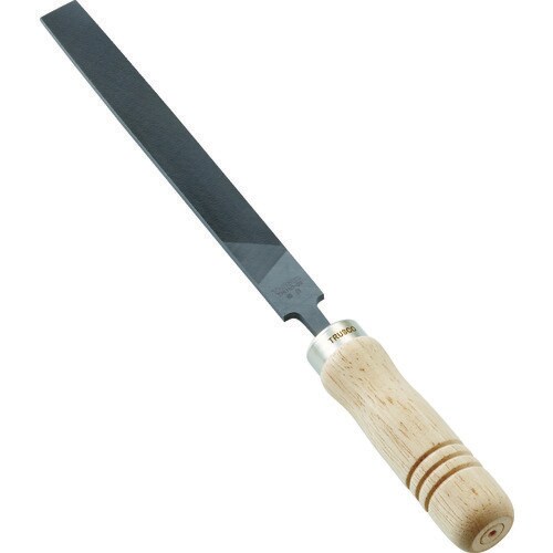 鉄工用ヤスリ 木柄付 平 細目 刃長150