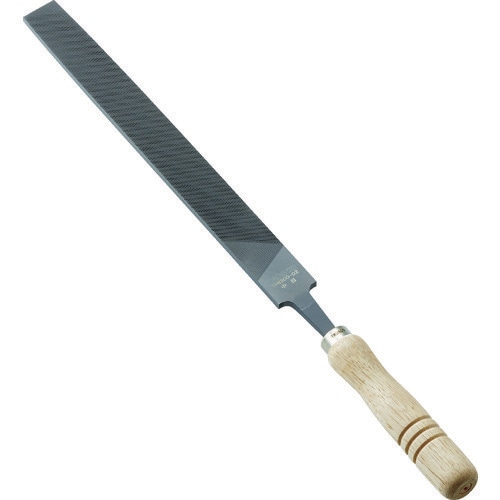 鉄工用ヤスリ 木柄付 平 中目 刃長300