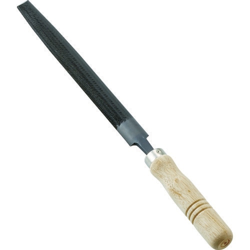 鉄工用ヤスリ 木柄付 半丸 中目 刃長200