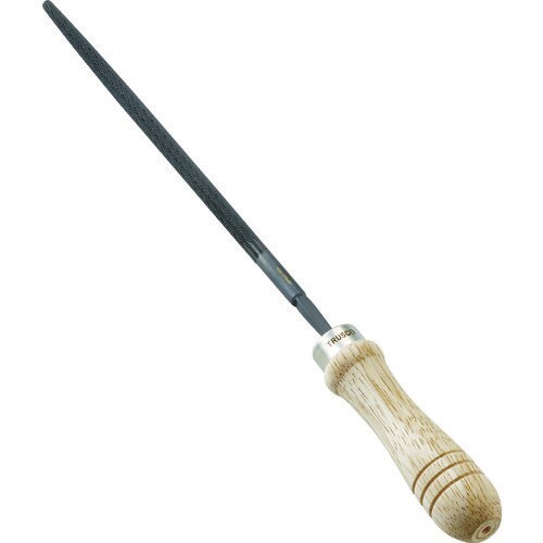 鉄工用ヤスリ 木柄付 丸 中目 刃長150