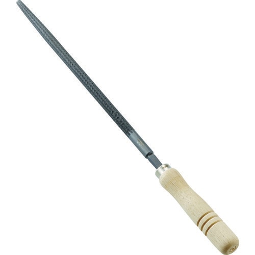 鉄工用ヤスリ 木柄付 丸 中目 刃長300