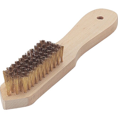 剣先型5行ブラシ 真鍮