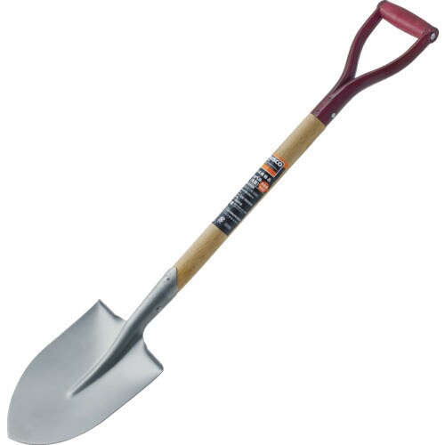 木柄ミニショベル 丸形 全長815mm