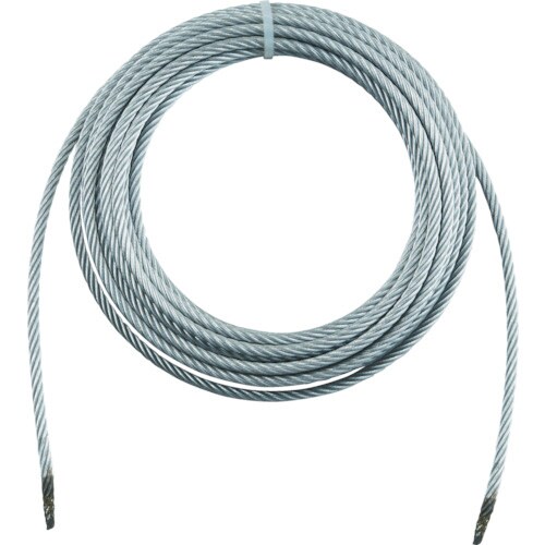 手動ウインチ用ワイヤーΦ4X10m用(切りっ放し)