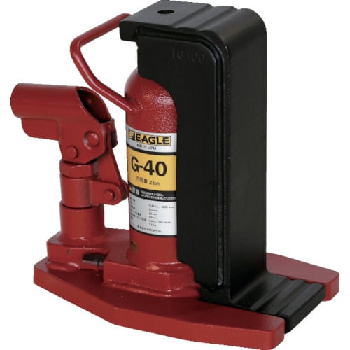 レバー回転安全弁付爪付ジャッキ