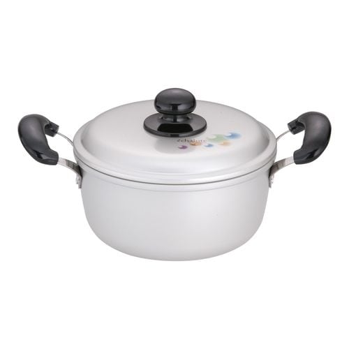 アルマイト エシャロット 両手鍋 18cm