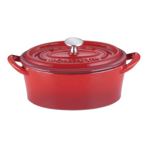 ボン・ボネール ココットオーバル 11cm レッド