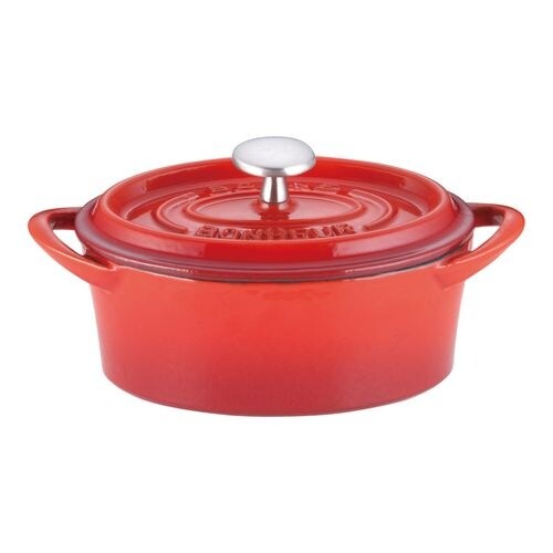 ボン・ボネール ココットオーバル 14cm レッド