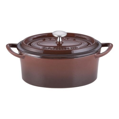 ボンボネール ココットオーバル 17cm ブラウン