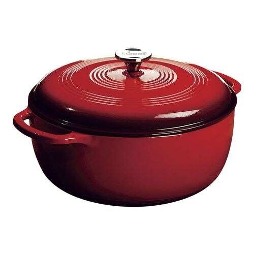 エナメルダッチオーブン 7.8クォート レッド