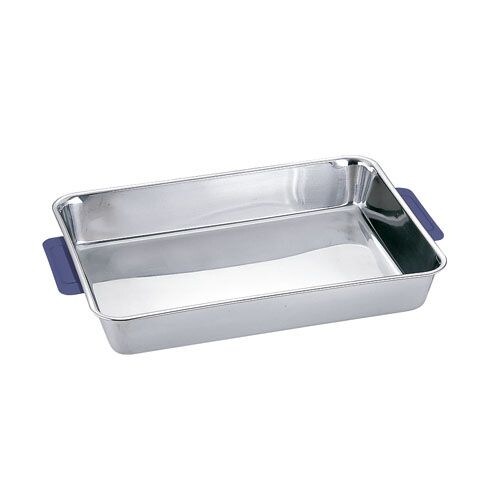 18−8 カラーハンドル角バット 6枚取 ブルー