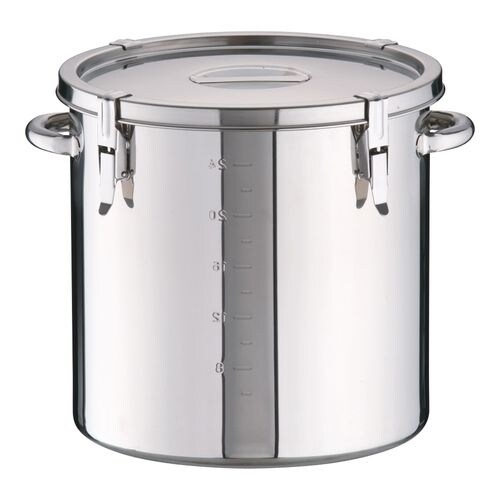 モリブデン 目盛付パッキン寸胴鍋 33cm(手付)