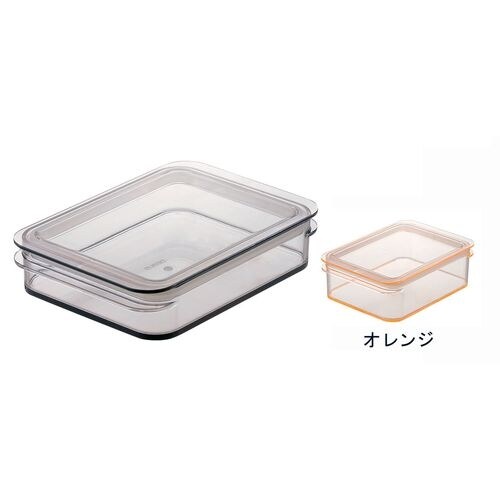テンガ 保存容器 レクタングル P−3 オレンジ