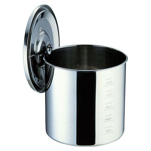 モリブデン目盛付キッチンポット (手付)28cm