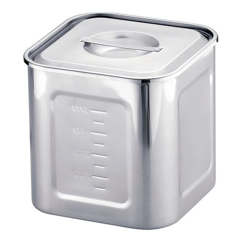 HACCP18−8深型角キッチンポット 12cm