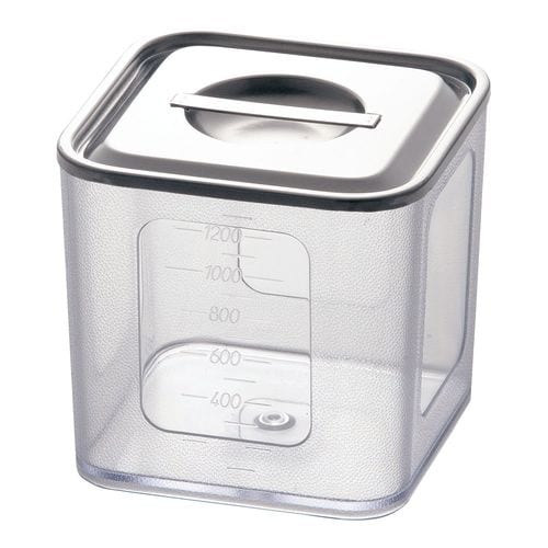 ポリカーボネイト 深型角キッチンポット 12cm