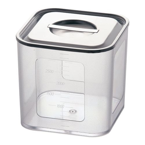 ポリカーボネイト 深型角キッチンポット 16.5