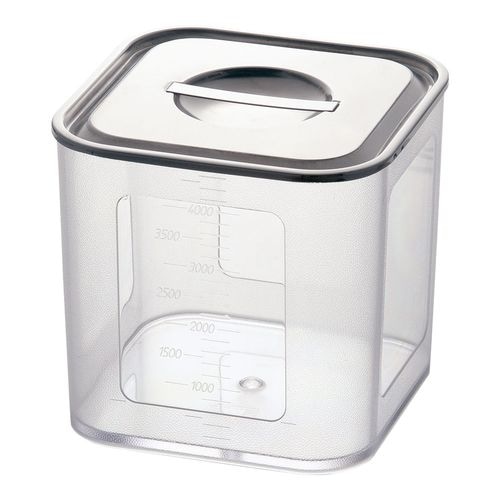 ポリカーボネイト 深型角キッチンポット 18cm