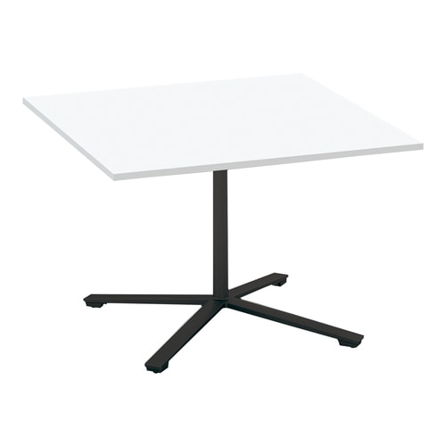 ビエナ 固定正方形単柱塗装黒脚キャスタ 幅105W