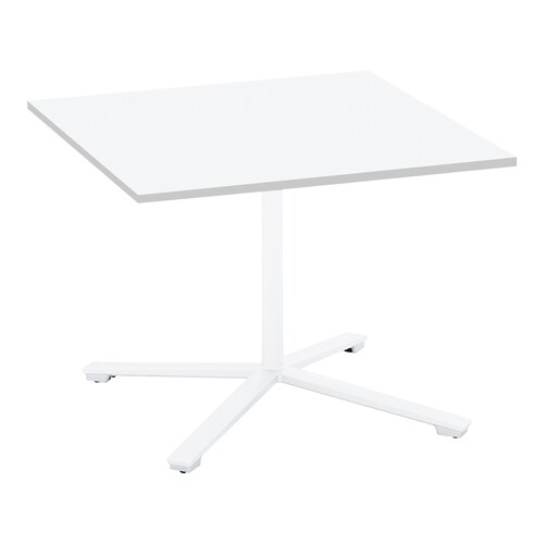 ビエナ 固定正方形 単柱塗装白脚キャスタ 幅90W