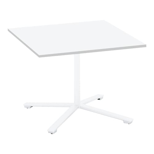 ビエナ 固定正方形単柱塗装白脚アジャスタ 幅90W