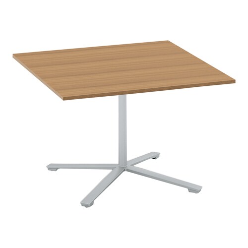 ビエナ 固定正方形単柱塗装銀脚キャスタ 幅105M