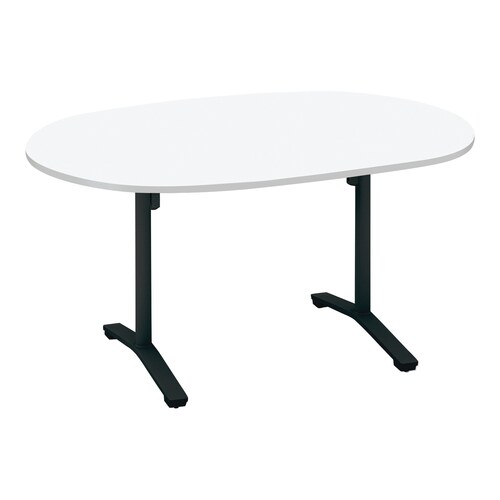 ビエナ 固定楕円形 T塗装黒脚キャスタ 幅150W