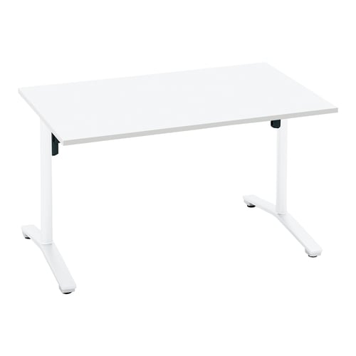 ビエナ固定角形T塗装白脚キャスタ幅120奥行75W