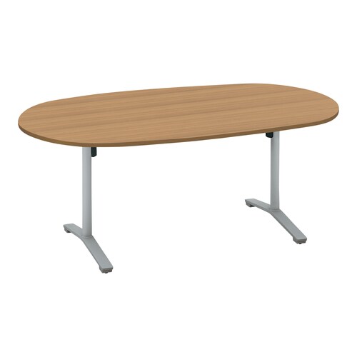 ビエナ 固定楕円形 T塗装銀脚キャスタ 幅180M