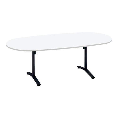 ビエナ 固定楕円形 T塗装黒脚キャスタ 幅210W