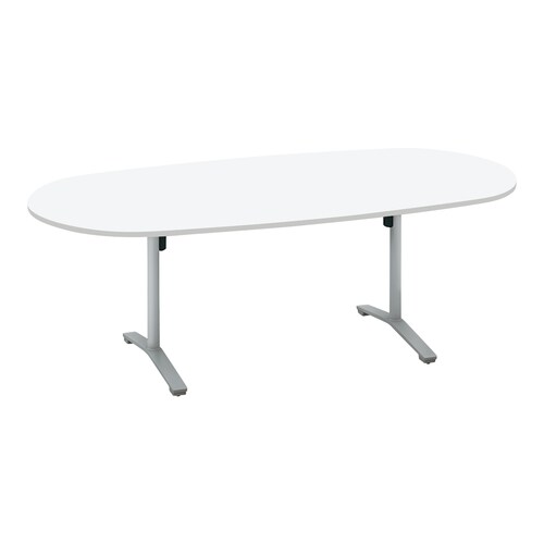 ビエナ 固定楕円形T塗装銀脚アジャスタ 幅210W