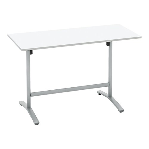 ビエナ固定角形ハイT塗装銀脚アジャスタ15075W